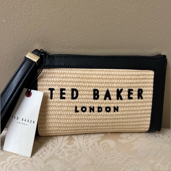 ❣️SOLD❣️Ted Baker Large Woven Wristlet/Clutch NWT R $198 - Picture 3 of 9